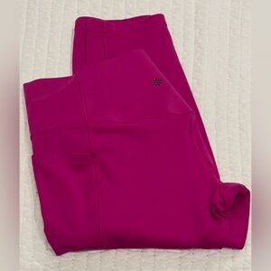 Athleta Salutation Stash Pocket Fuschia Pink like new M